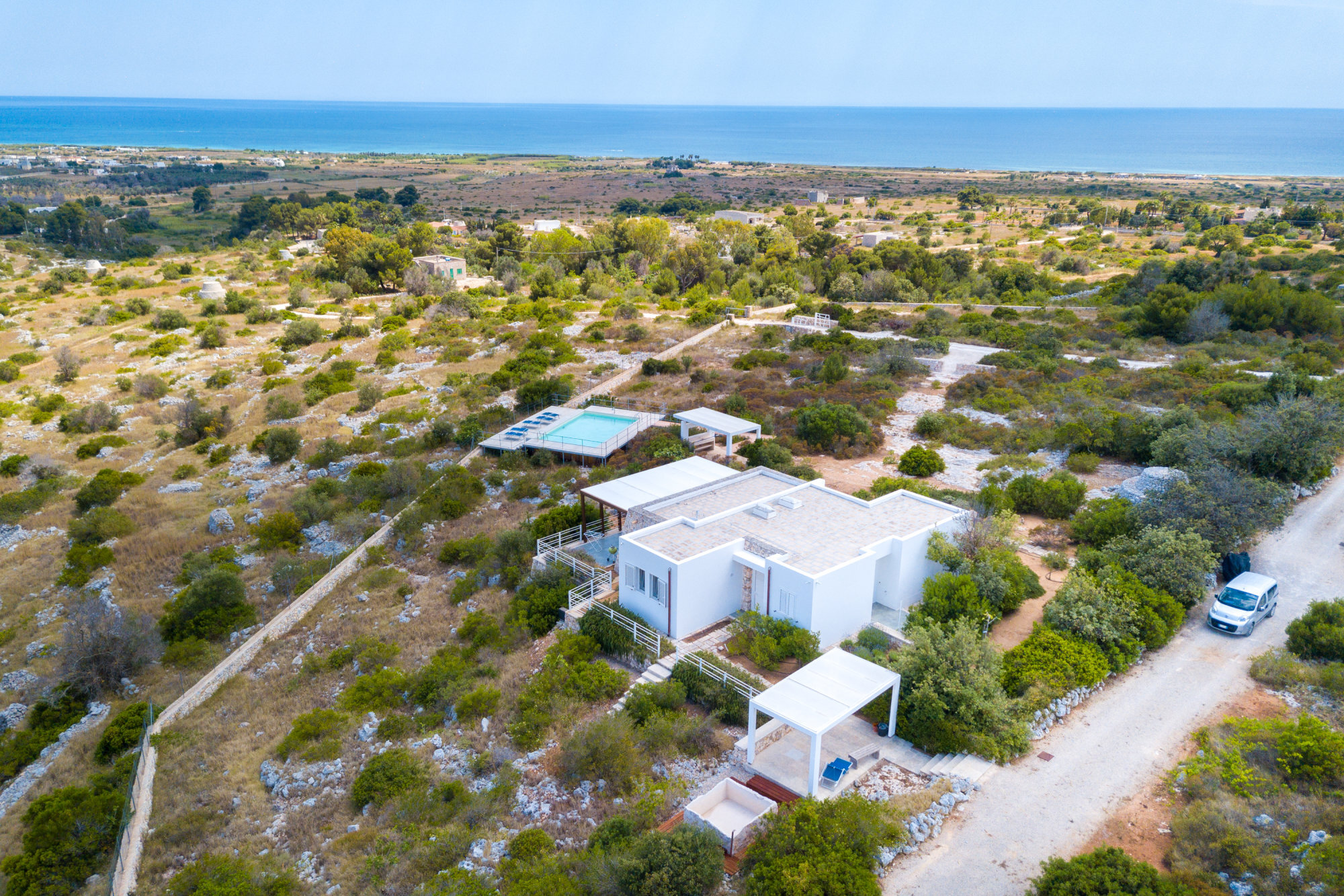 Splendida Villa con Piscina vista mare, a Pescoluse - Salve