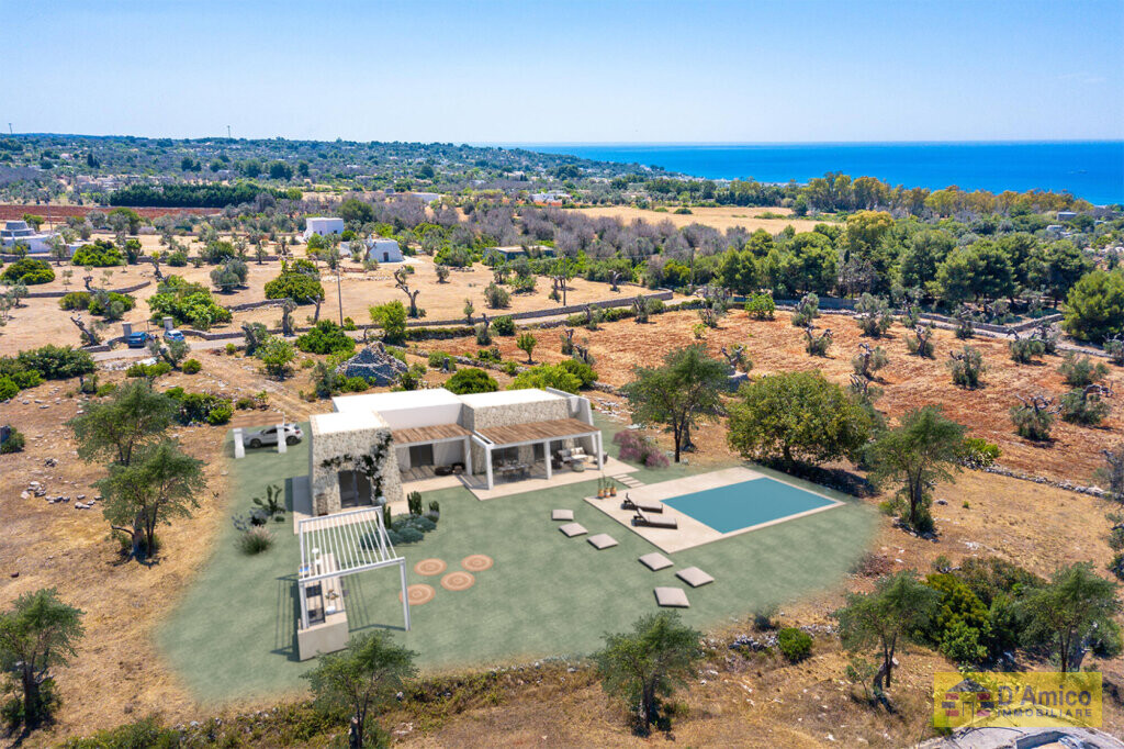 foto immobile Nuova villa con Piscina, vista mare, chiavi in mano a Pescoluse n. 9