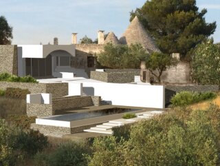 Tipica villa in trulli con piscina, ampia Guest House e dependace a Ostuni 