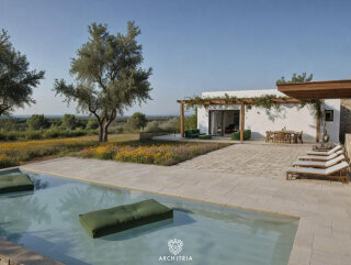 Newly built Seaview Villa among the olive trees in Carovigno