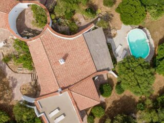 Villa tipica vista mare, con piscina, a Palau, Costa Smeralda