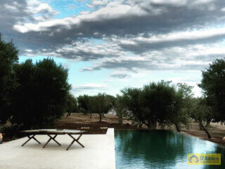 foto immobile Progetto per villa moderna con piscina e antichi trulli ad Ostuni n. 15