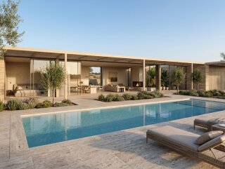 Terreno Vista Mare con Autorizzazioni per Luminosa Villa con Piscina